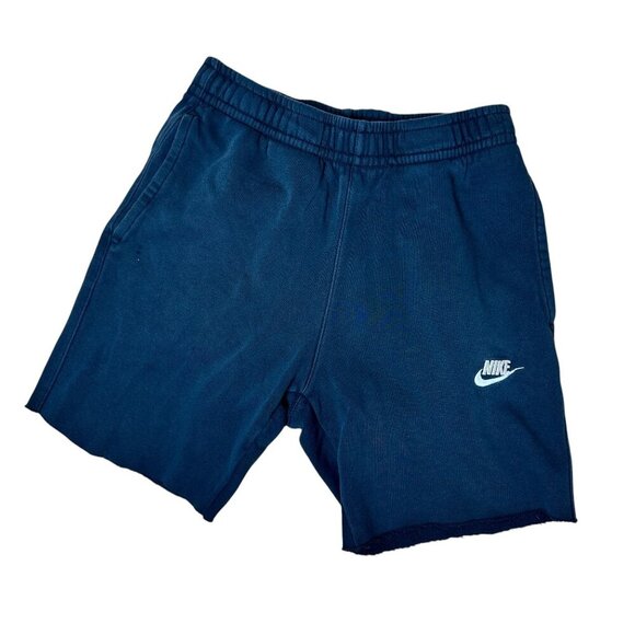 NIKE Cut Off Sweat Pants Shorts Black Size XS - Picture 1 of 9